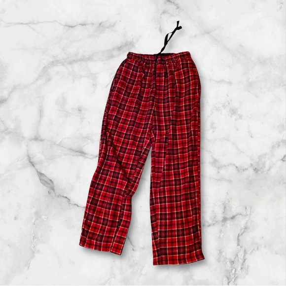 Stanford sleepwear fleece 100% polyester, classic fit, medium red black … - Picture 2 of 3